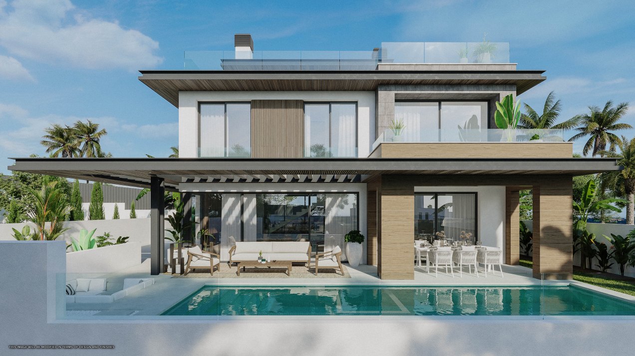 Moderna villa con diseño original y exclusivo en La Cala de Mijas