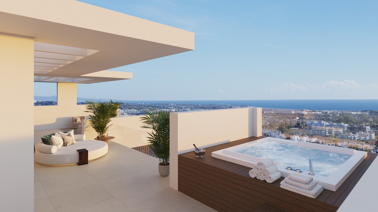 Increíble villa de nueva obra con impresionantes vistas al mar en la nueva Milla de Oro, Estepona