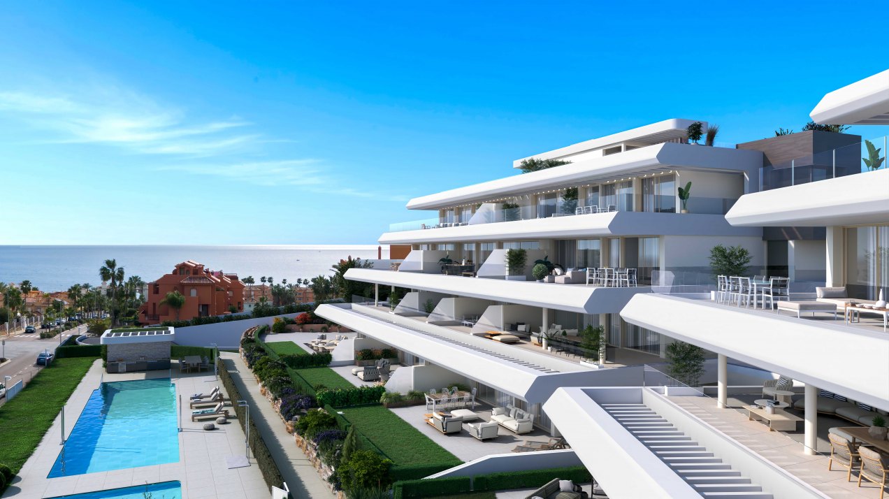 Exceptional modern new construction apartment with stunning sea views in Estepona