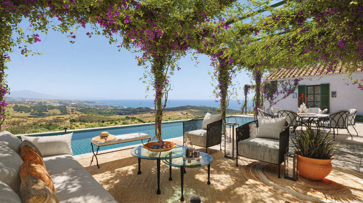 Experimente el auténtico espíritu andaluz en esta villa con vistas panorámicas en Finca Cortesín, Casares