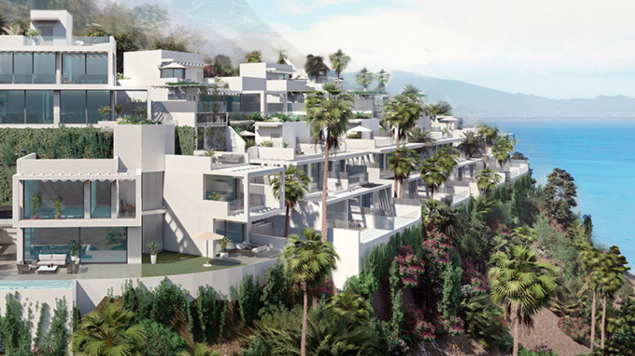 Impresionante sky villa con vistas a los acantilados