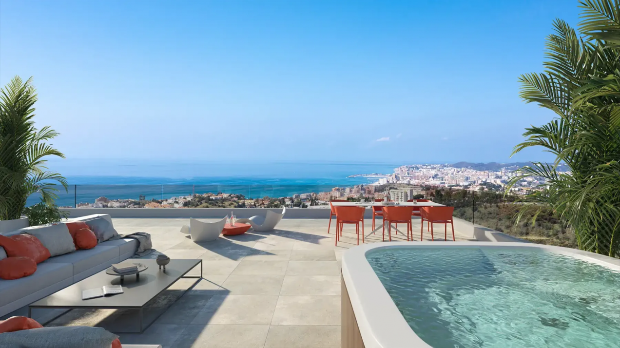 Impressive Sky villa at the top of Higueron, Fuengirola