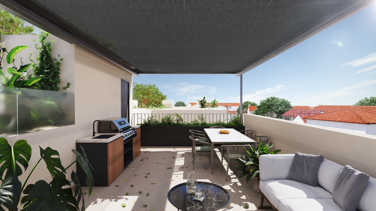 Exquisite newly built patio house in Málaga’s most picturesque neighbourhood