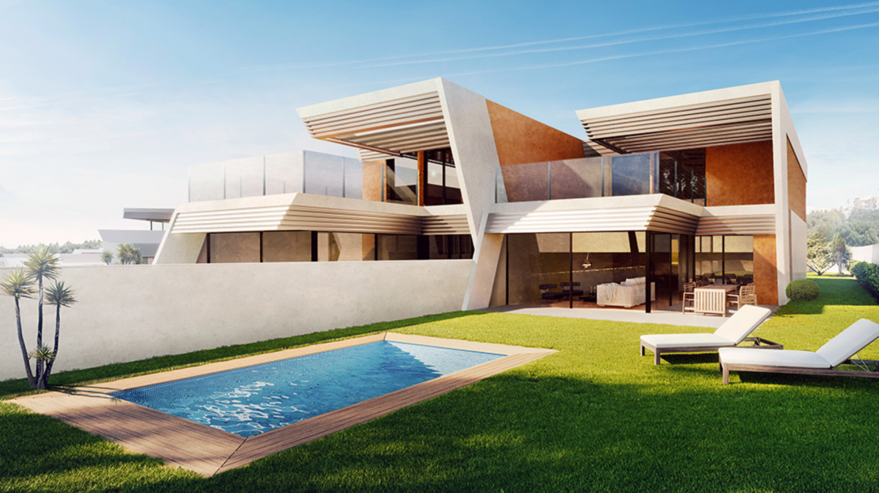 Exclusivo adosado de diseño moderno cercano al golf y el mar