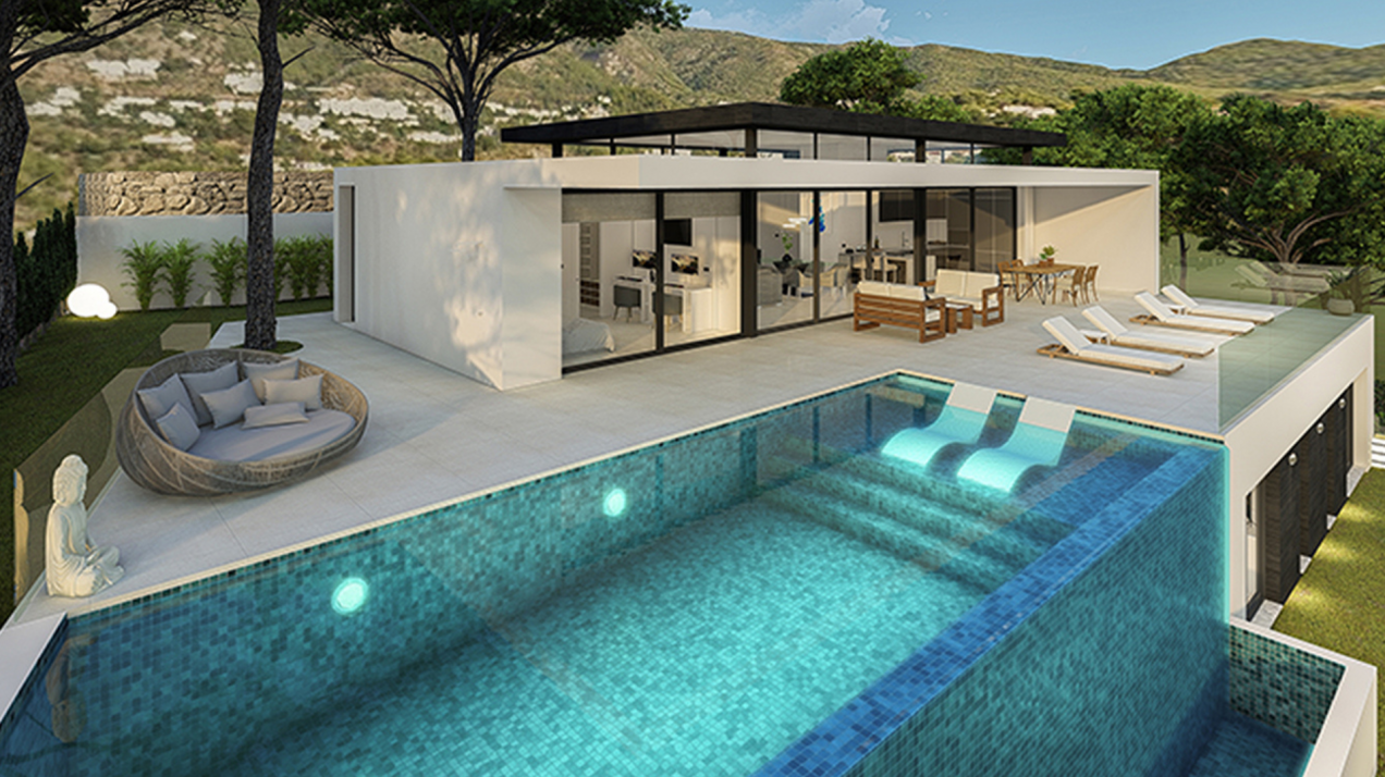 A collection of elegant and luxurious villas with distinctive design in Mijas