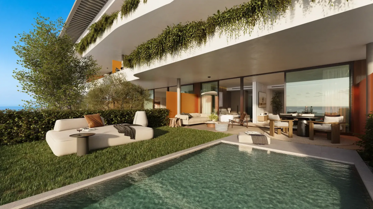 Gated community at the top of El Higuerón: 24h concierge, dreamlike common areas