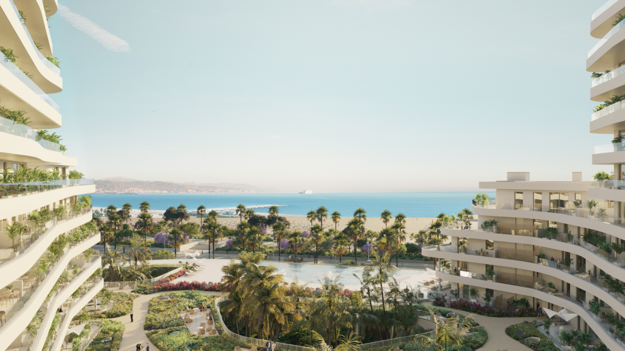 Espectacular promoción frente al mar en la zona de mayor crecimiento residencial de Málaga