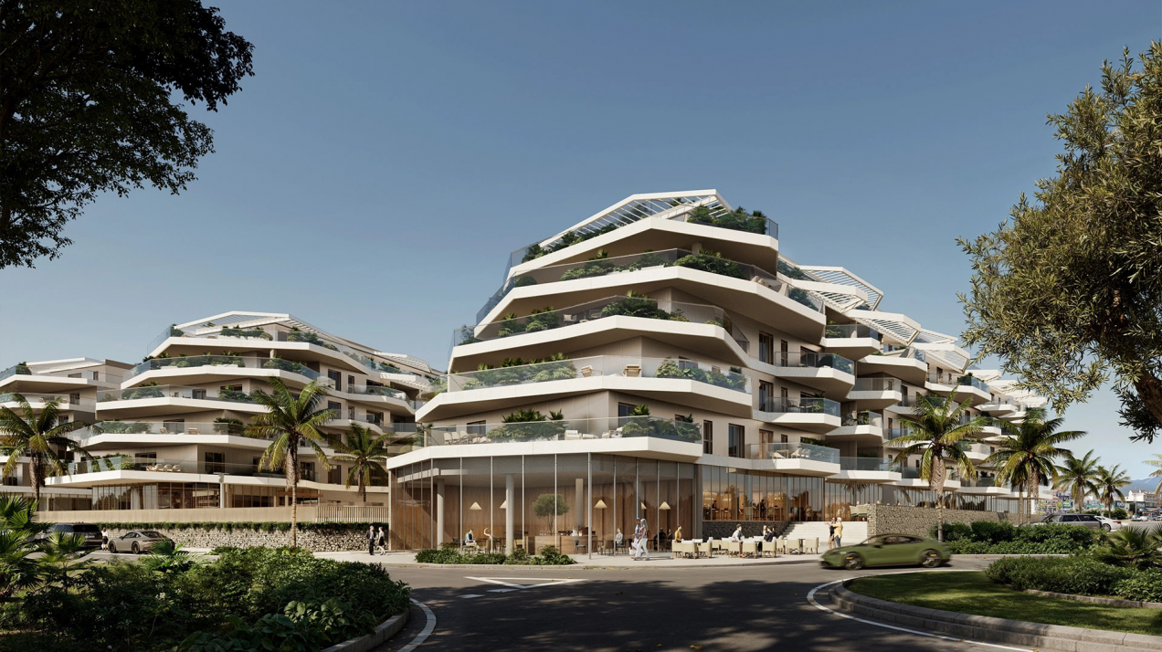 Vida de resort urbano: con piscina en la azotea en el corazón de Las Lagunas, Mijas
