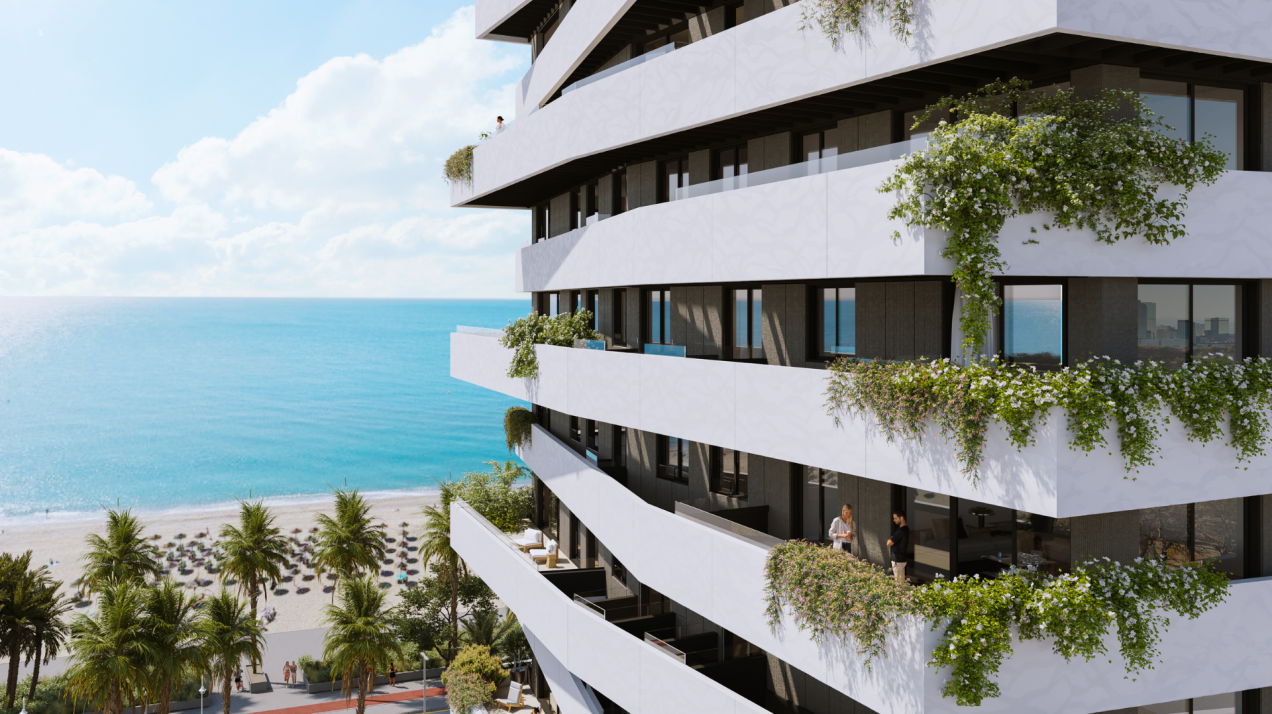 Espectaculares áticos dúplex en primera línea de playa en la Milla de Oro de Málaga