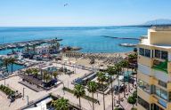 Bright, beachfront studio on Marbella's Paseo Marítimo.