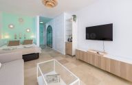 Bright, beachfront studio on Marbella's Paseo Marítimo.