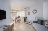 Bright, beachfront studio on Marbella's Paseo Marítimo.