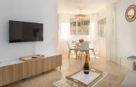 Bright, beachfront studio on Marbella's Paseo Marítimo.