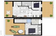 Casita adosada dúplex de 2 dormitorios en Elviria, Marbella Este