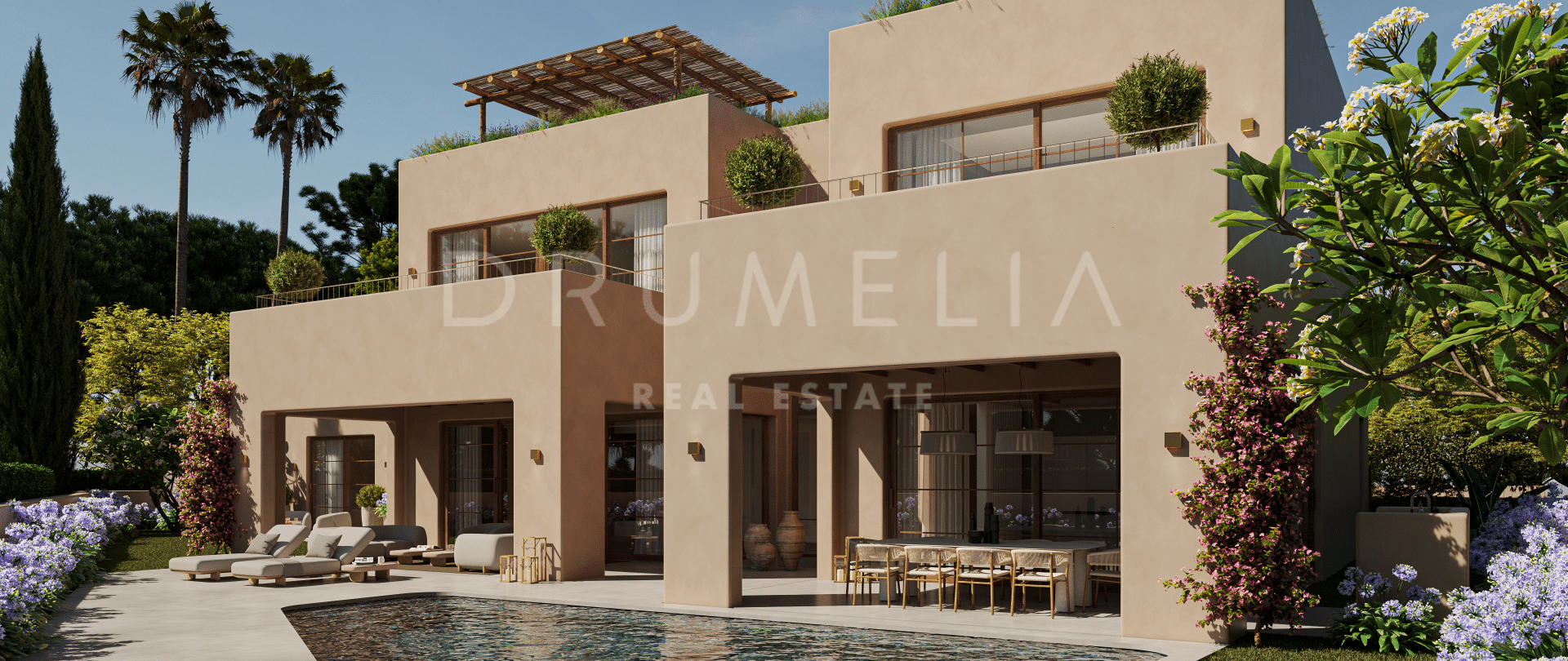 Terrain exceptionnel et projet de villa sur mesure d'une architecture unique à Casa Blanca, Marbella