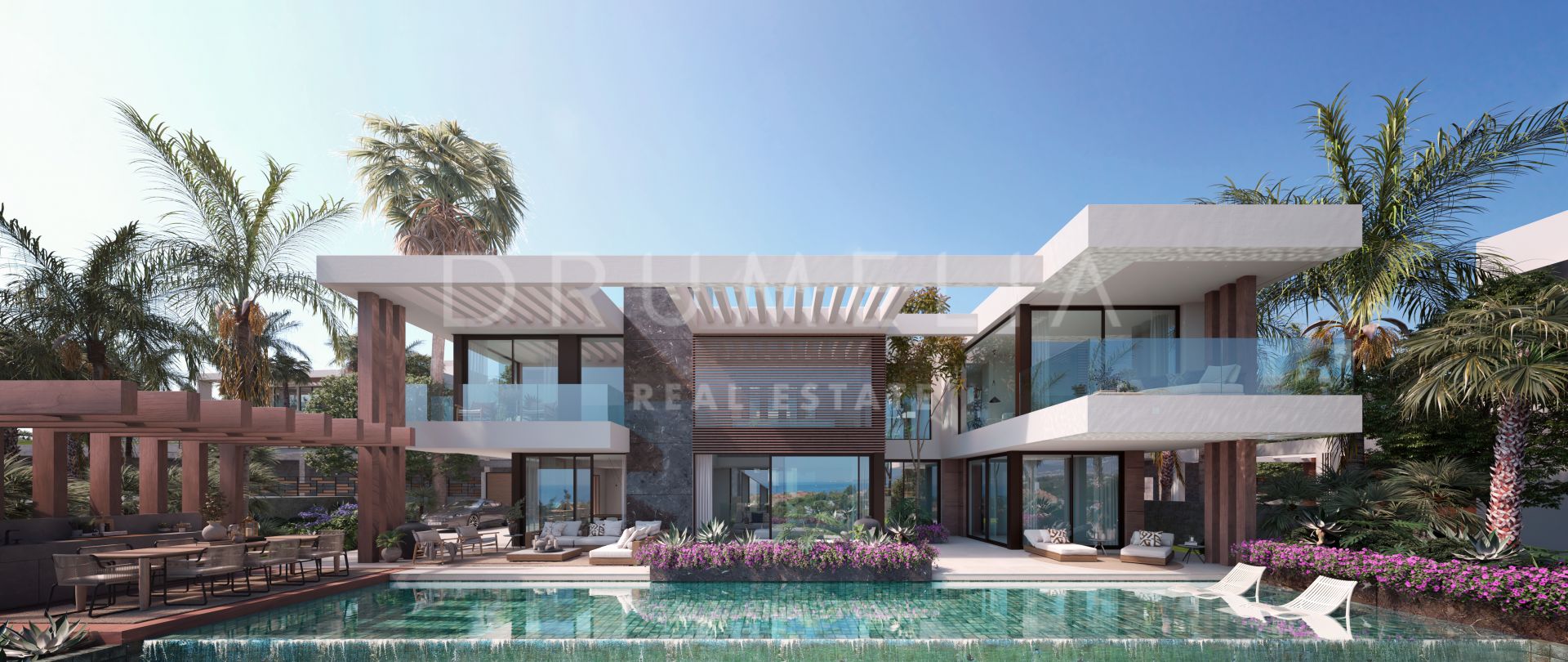 Off- Plan Luxe Villa Project: met uitzicht op zee en de bergen en op maat gemaakte voorzieningen in het hart van Nueva Andalucia