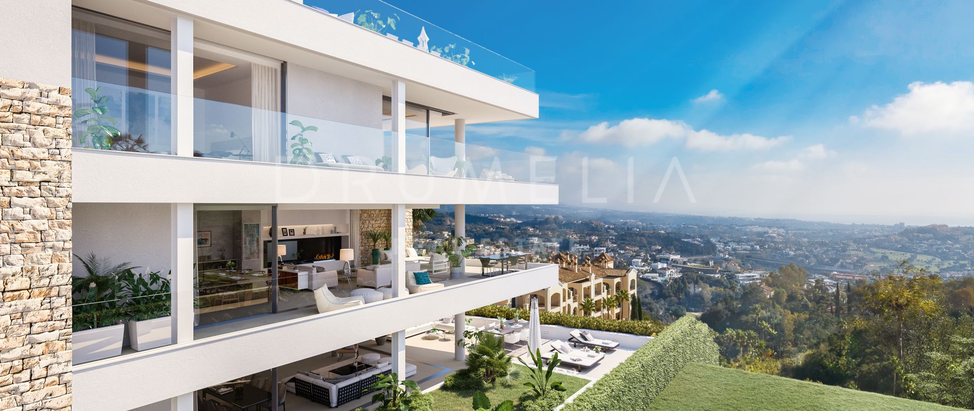 Sophisticated Modern Ground Floor Duplex with Sea Views, La Quinta, Benahavis