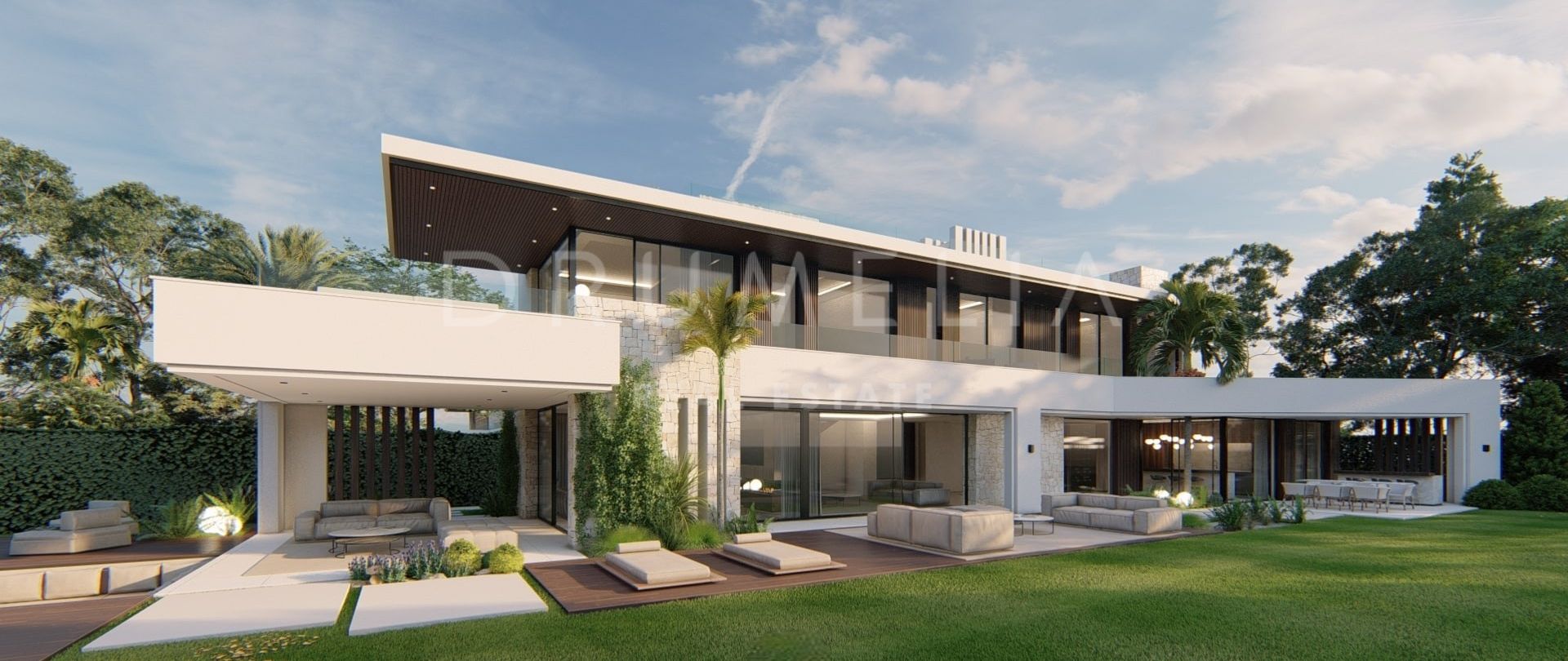 Gloednieuwe uitstekende luxe villa in hedendaagse stijl in Villacana, Estepona