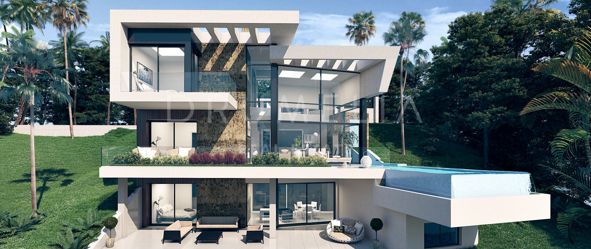 Brand new, turn-key modern luxury villa with panoramic mountain views in Valle Romano, Estepona