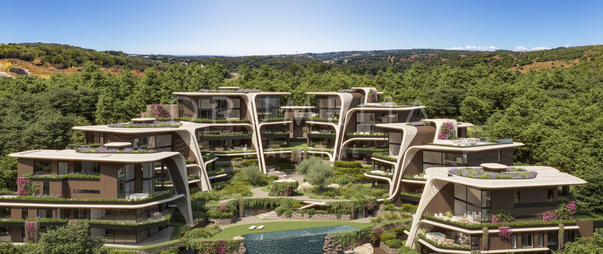 Nouveau penthouse de luxe innovant avec vue panoramique dans une résidence respectueuse de l'environnement à Sotogrande