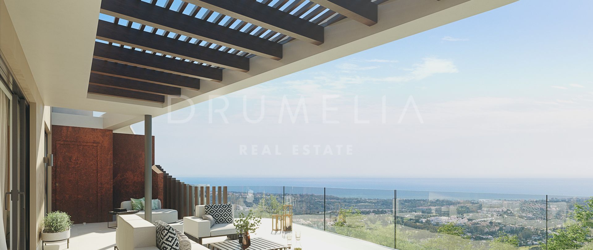 Brandneue moderne Luxus-Erdgeschosswohnung mit Garten in Real de La Quinta, Benahavis