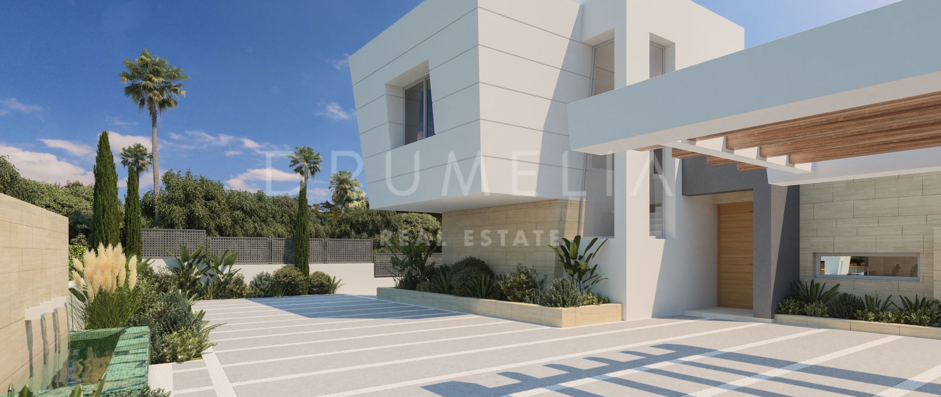 Superbe terrain avec projet de villa moderne haut de gamme à Rocio de Nagüeles, sur la Golden Mile de Marbella