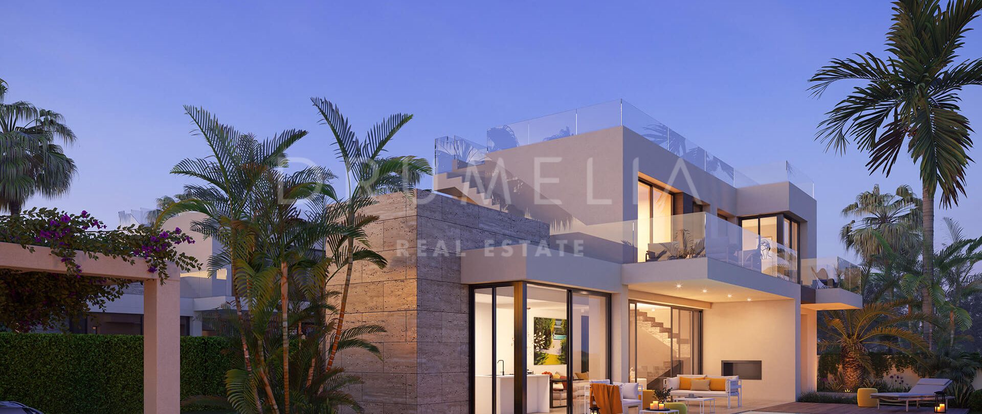 Wunderschönes Projekt von modernen Luxusvillen mit privatem Pool in Monte Biarritz, Estepona.