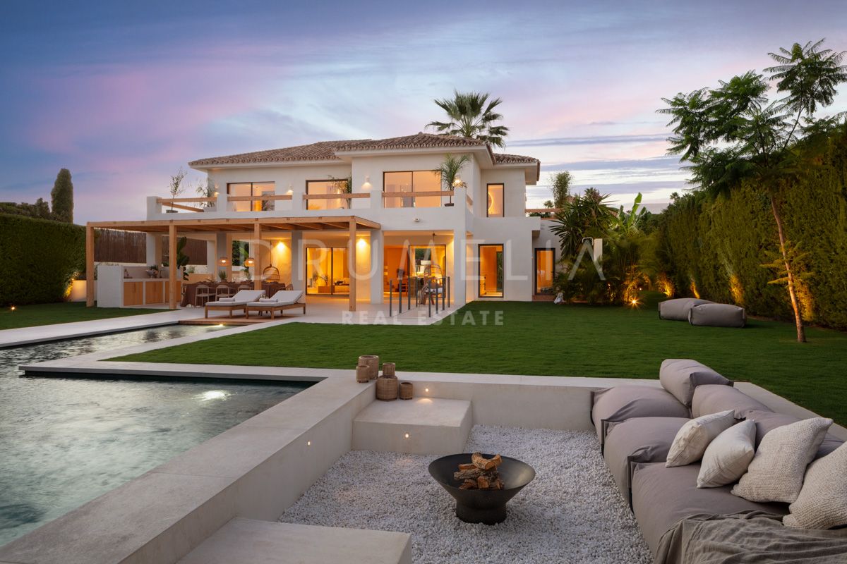 Magnifique villa de luxe de style Japandi entièrement rénovée à Nueva Andalucía, Marbella