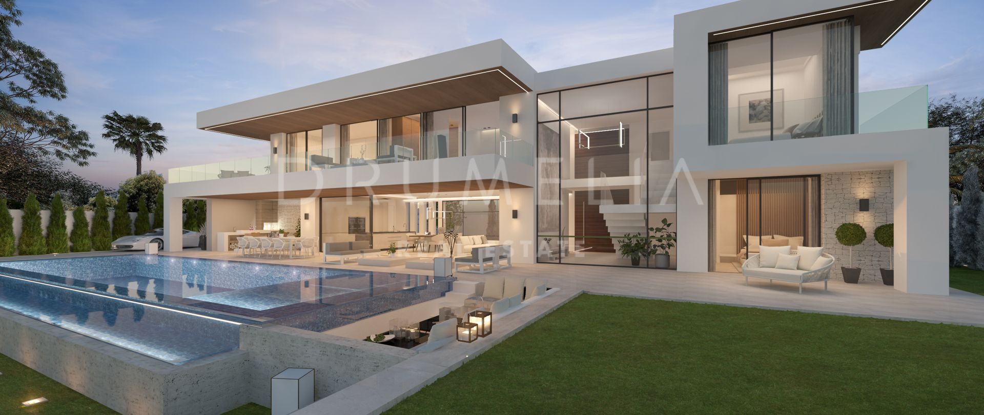 Splendide villa moderne située à proximité de la plage et du golf à Guadalmina Baja