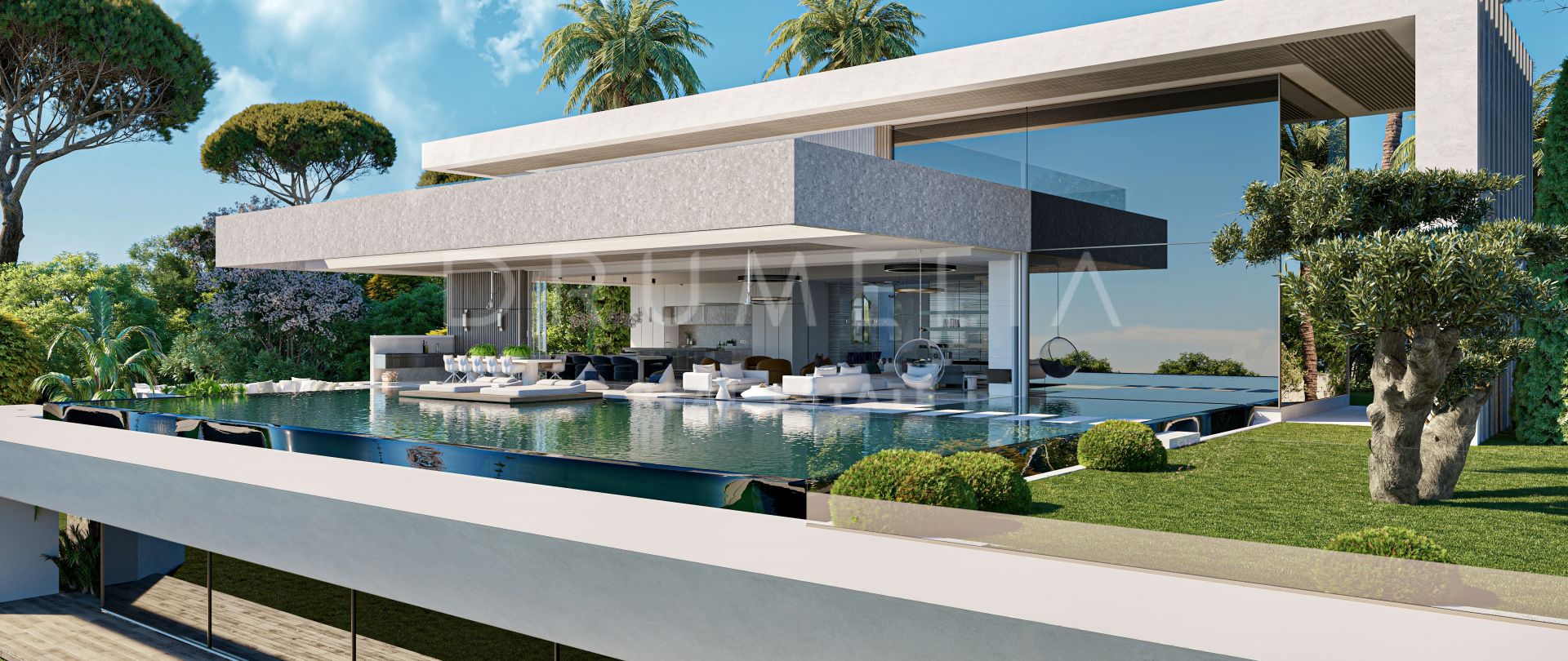 Ibiza-inspiriertes neues modernes Haus in Sotogrande