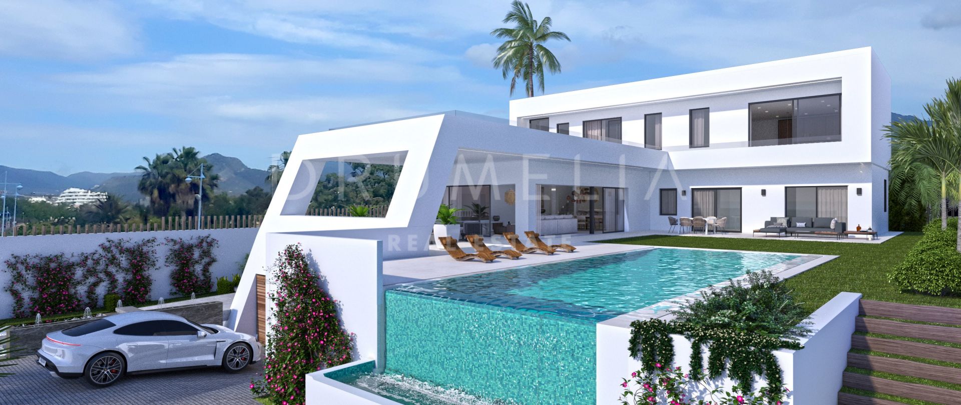 Opvallende nieuwe luxe villa in moderne stijl in Linda Vista Playa, San Pedro
