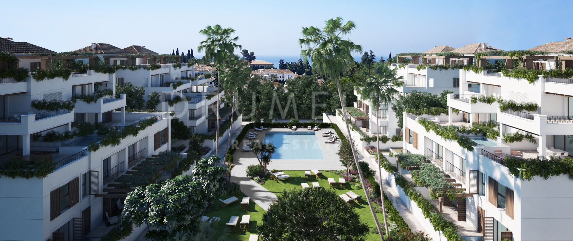 Brandneue elegante Erdgeschoss-Luxus-Duplex, Marbella Golden Mile