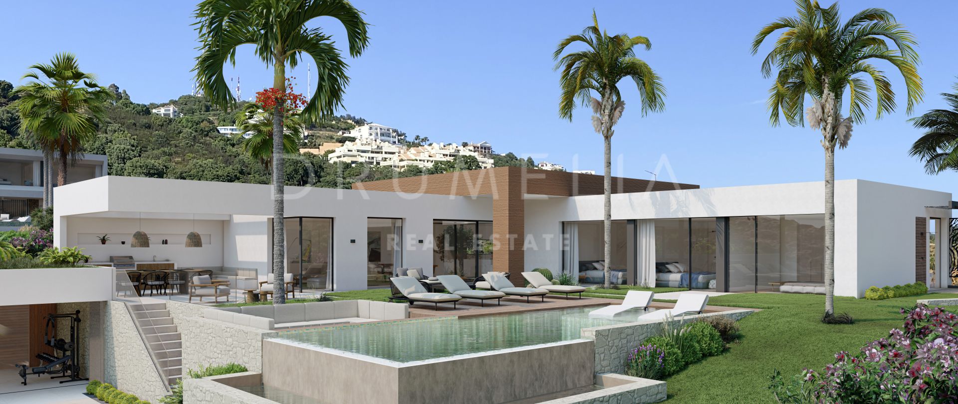 Gloednieuw modern chic design huis in Altos de Los Monteros, Marbella Oost