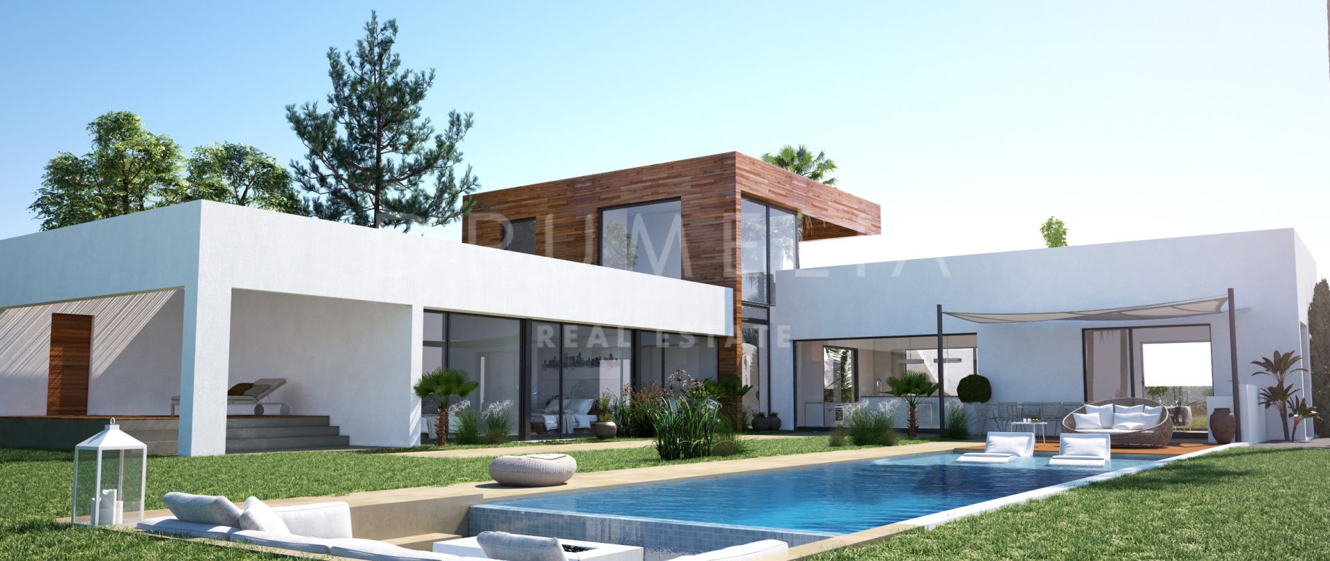 Ny lyxvilla i modern stil, Los Altos de los Monteros, Marbella Öst