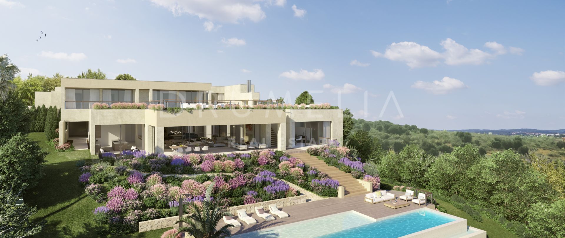 Nouvelle villa contemporaine élégante en première ligne du golf, Los Flamingos Golf, Benahavis