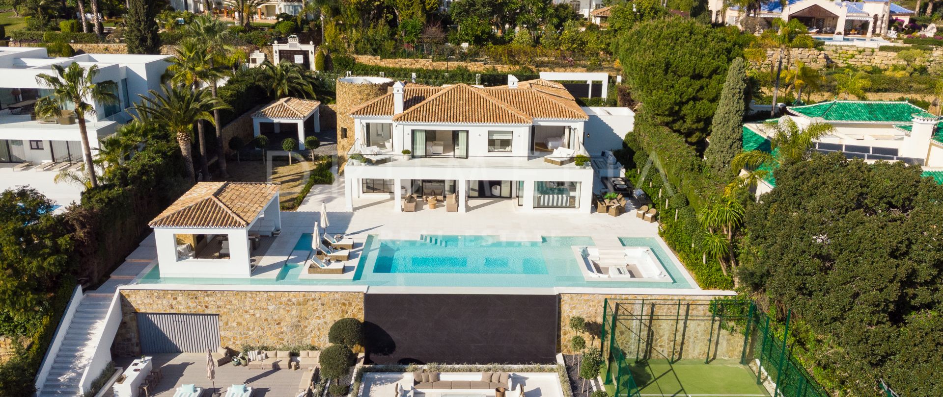 Nieuwe buitengewone moderne luxe villa in La Cerquilla met zeezicht, Nueva Andalucia