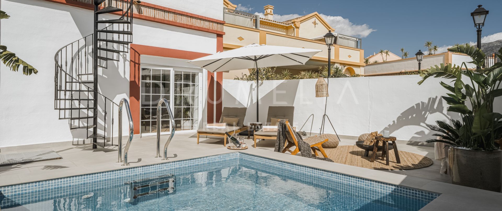 Superb luxury townhouse with Scandinavian interior in Aldea Dorada, Nueva Andalucia, Marbella