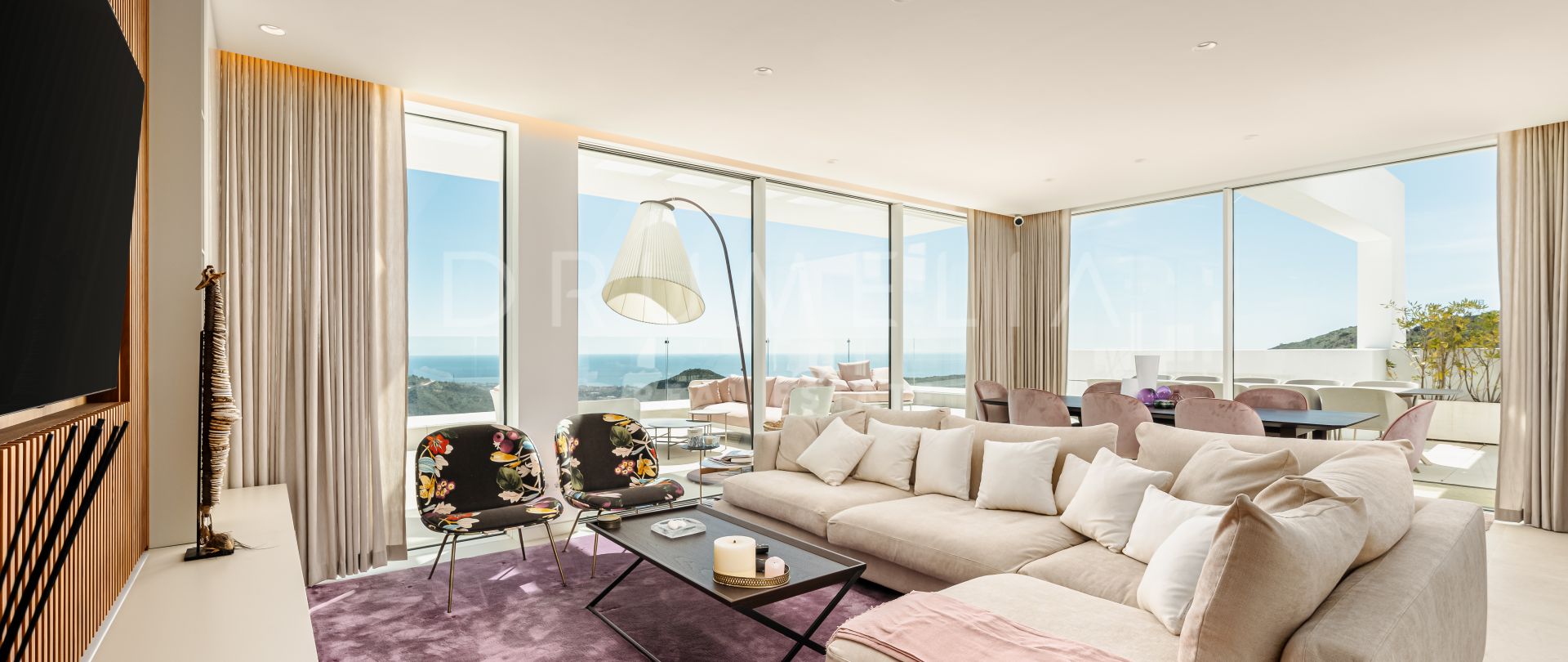 New stunning luxury duplex penthouse with spectacular views and amenities, Palo Alto, Ojen-Marbella