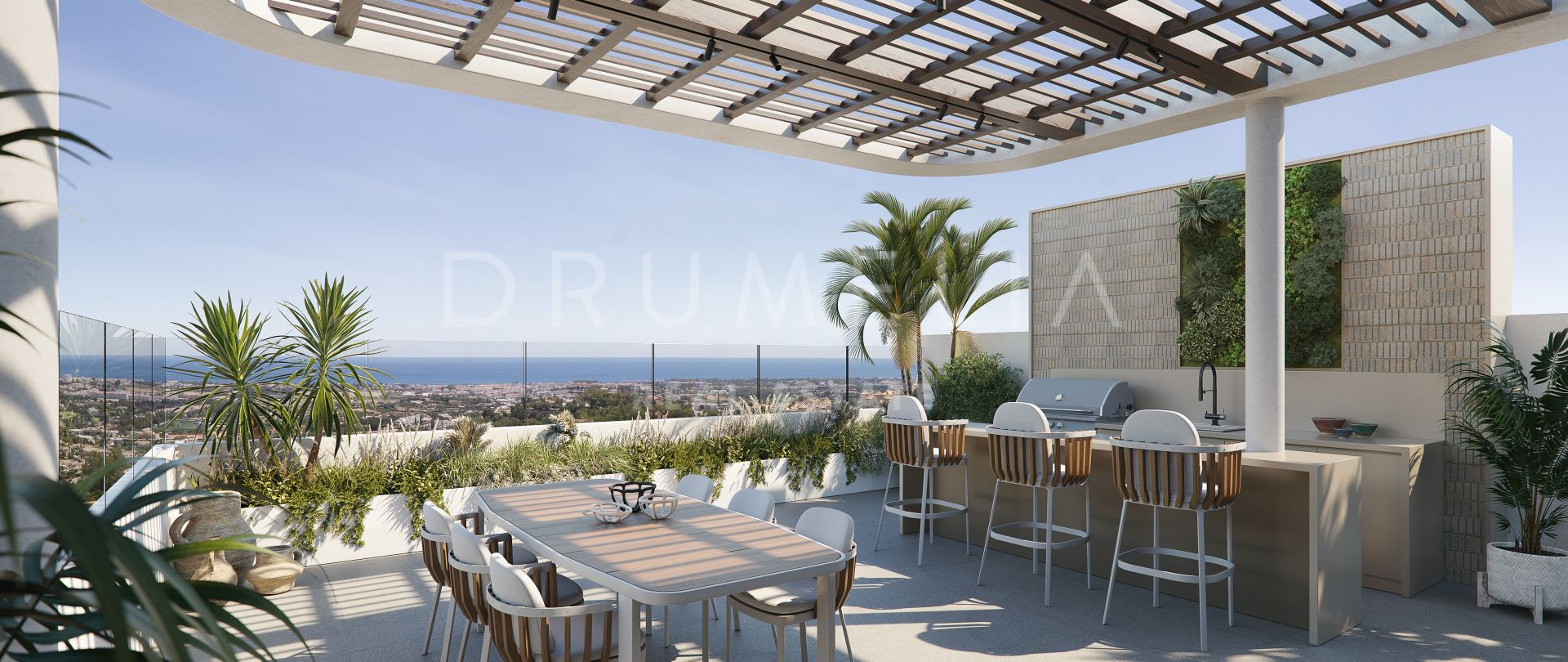 Modernes Luxus-Penthouse mit unglaublichem Panoramablick im Stadtteil Benahavís