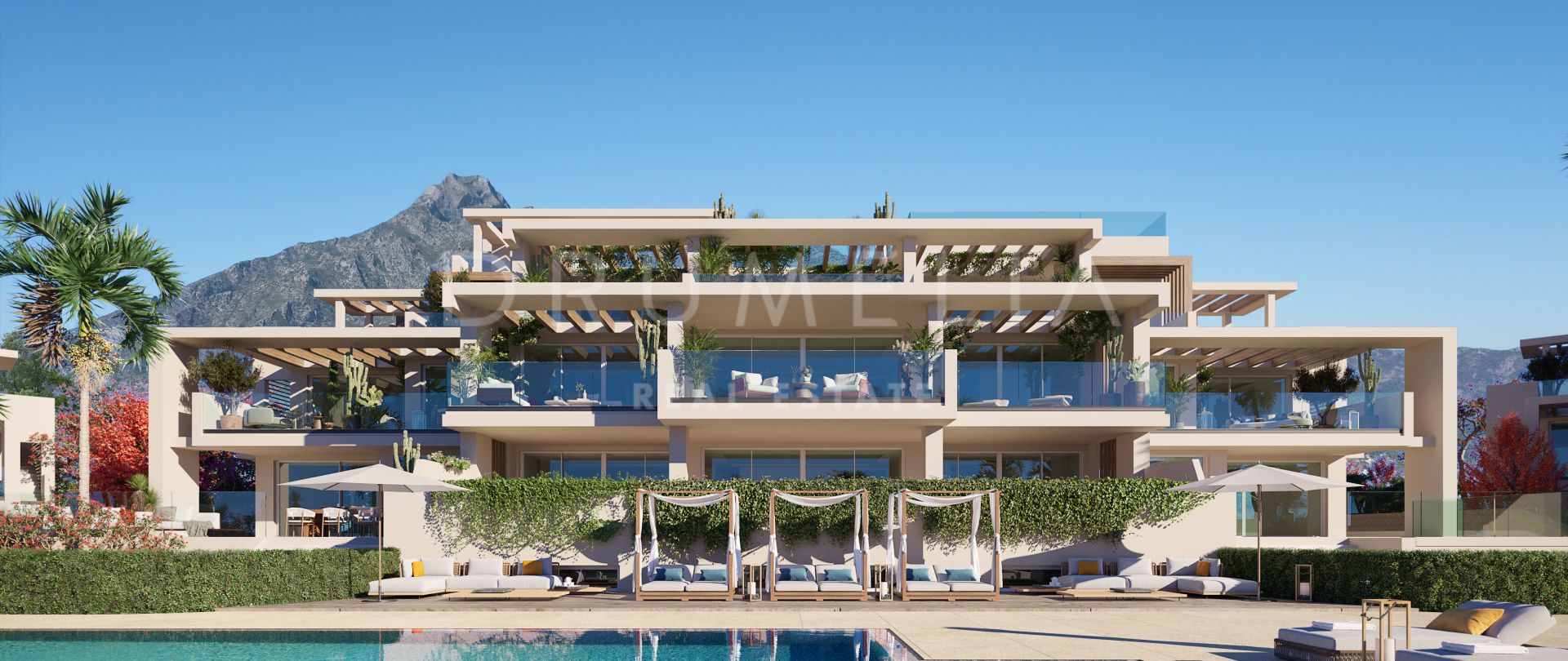 New luxury modern duplex penthouse with private pool and stunning views, Marbella’s Golden Mile