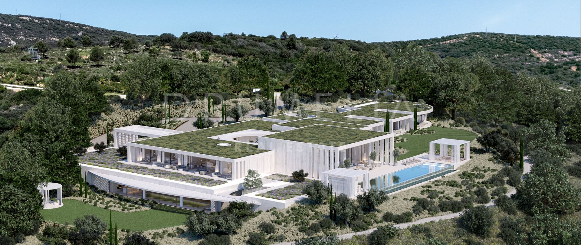 Villa Niwa - Unik helt ny lyxvilla i modern stil med havspanorama i La Reserva de Sotogrande