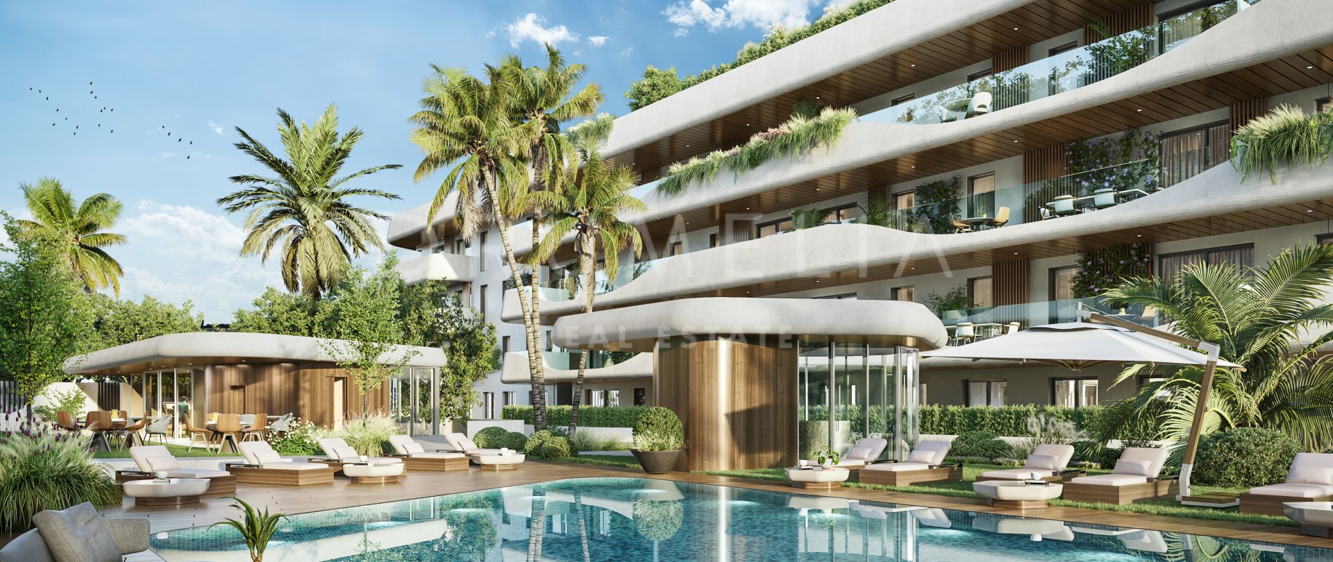 Superbe penthouse moderne et luxueux dans un nouveau complexe contemporain haut de gamme, Marbella