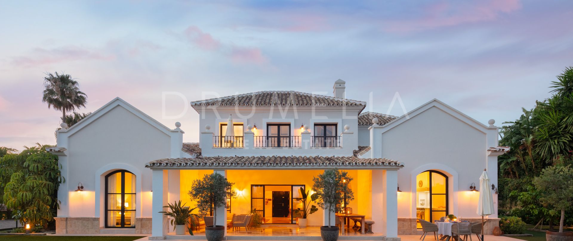 Marvellous Mediterranean villa with sea view and boho chic interior, New Golden Mile, Estepona