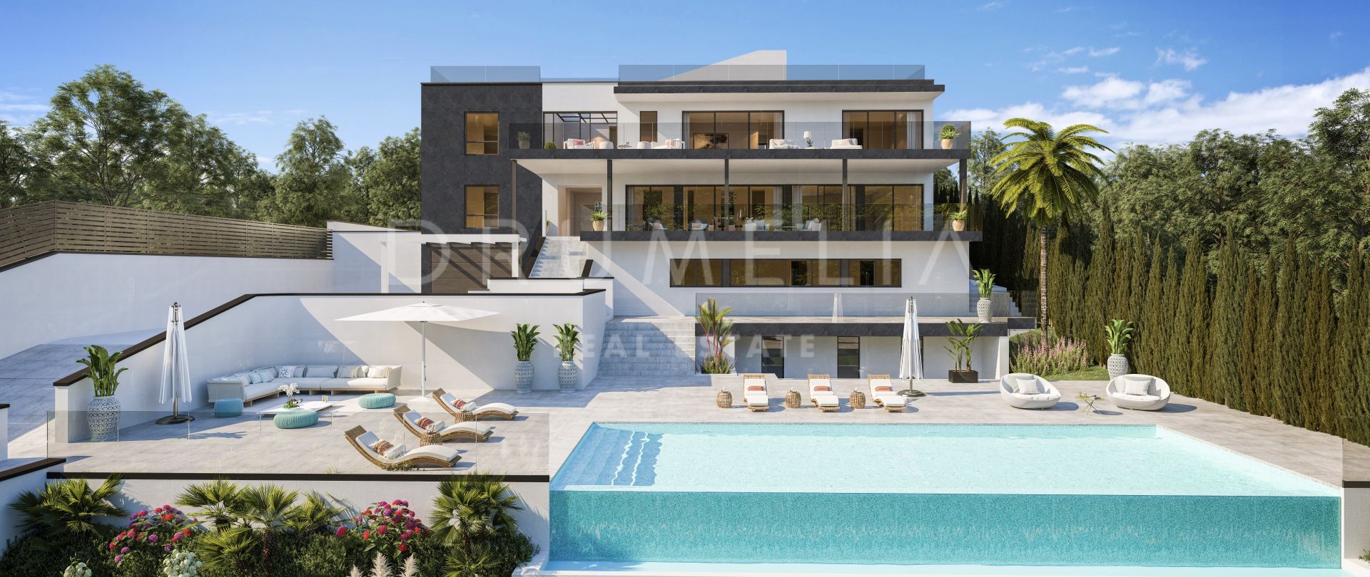 Fabelhafte moderne Luxusvilla im Bau mit Panoramablick in Sotogrande Alto