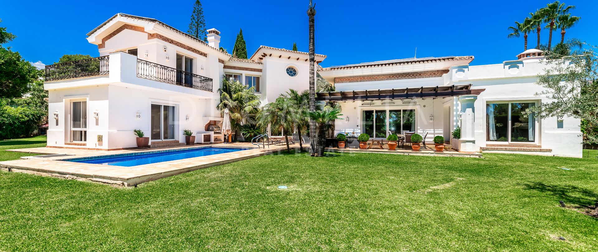 Exquisite Mediterranean luxury villa with partial sea views, Sierra Blanca, Golden Mile of Marbella
