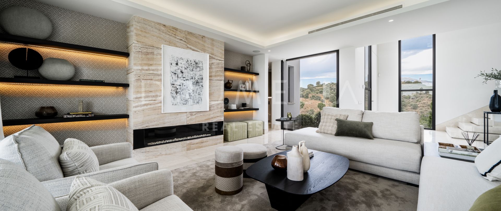 Helt ny modern villa i Lomas del Virrey, Golden Mile i Marbella