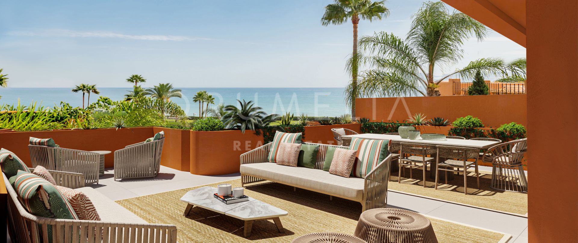 Atemberaubendes modernes Luxus-Duplex-Penthouse mit Meerblick in Strandnähe La Morera, Marbella Ost