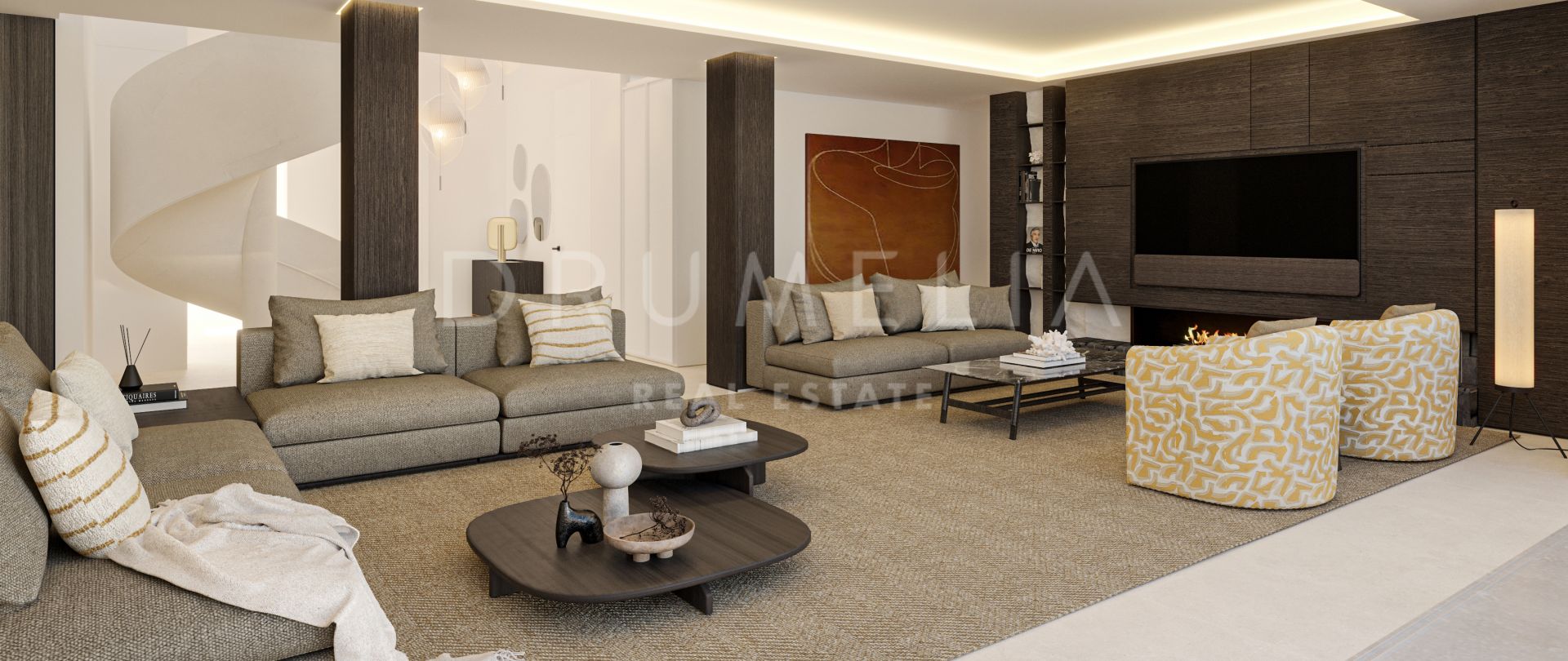 Modernes Luxus-Duplex-Penthouse am Strand mit Meerblick in La Morera, Marbella Ost