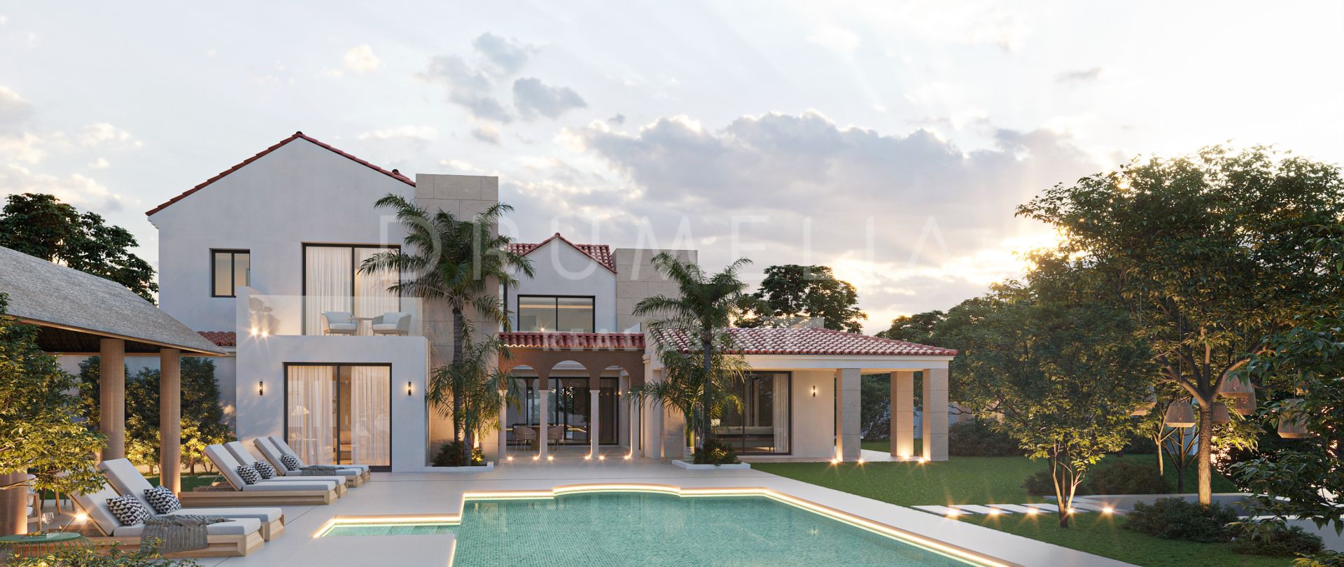 Lyxig 6-bädds modern villa med privat pool i det exklusiva Las Brisas-komplexet, i Nueva Andalucía