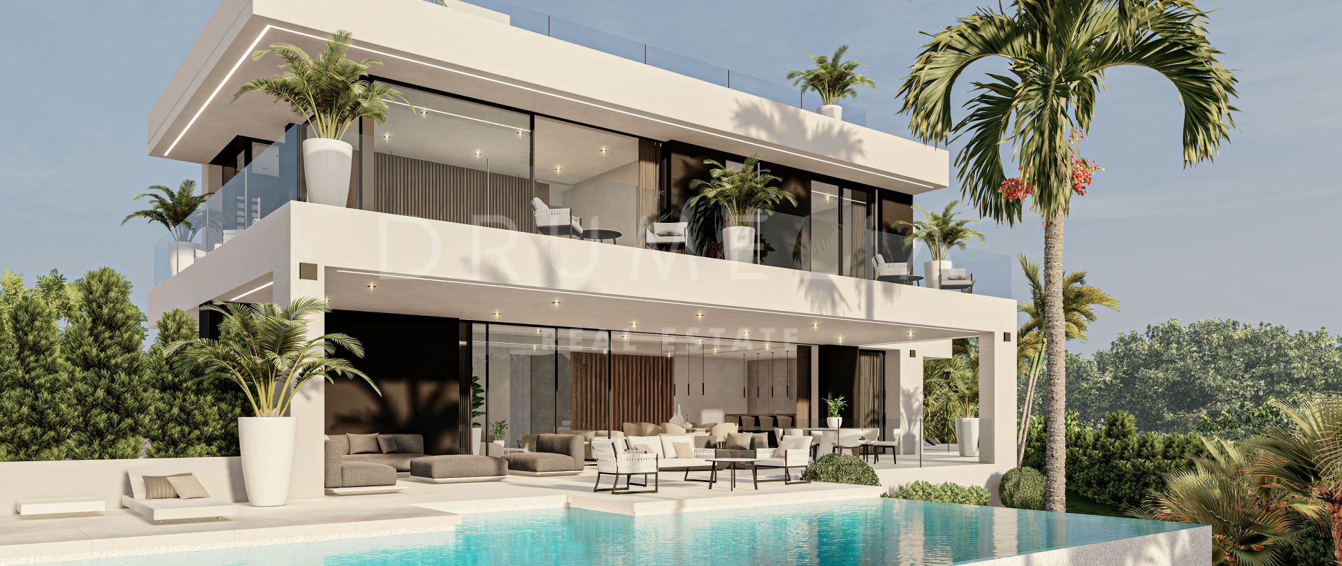 Prachtig project van 3 luxe gloednieuwe moderne villa's aan Marbella's Golden Mile